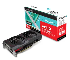 Sapphire PULSE RX 7600 XT 16GB / 2539-2810 MHz / 16GB D6 / 128-bit / 2x HDMI + 2x DP / 192W