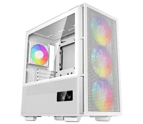 DEEPCOOL CH560 Digital bílá / E-ATX / USB 3.0 / USB-C / 1x 120mm / 3x 140mm / bez zdroje / průhledná bočnice 