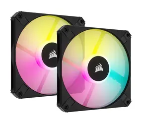 Corsair AF Slim Series RGB 120mm černá 2ks / Fluid Dynamic Bearing / 600-2000 RPM / 56.3 CFM / 4-pin