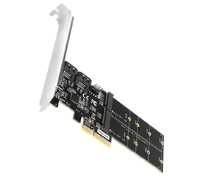 AXAGON PCES-SA4M2, PCIe řadič - 2x interní SATA 6G port + 2x SATA M.2 slot, ASM1164, SP & LP