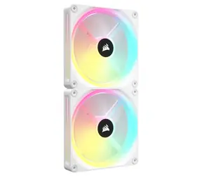 Corsair iCUE LINK QX140 RGB Series 140mm bílá 2 ks / Dynamic Fluid Bearing / 400-2000 RPM / 82.5 CFM / 4-pin