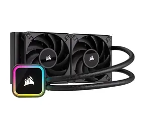 Corsair iCUE H100i RGB Elite RGB černá / 2x 120mm / 400-1850 RPM / Intel + AMD