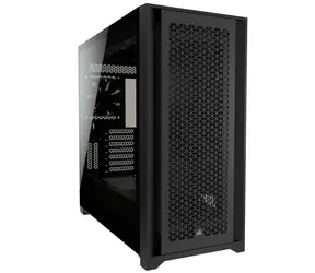 Corsair 5000D Airflow černá / E-ATX / 2x USB 3.2 / USB-C / 2x 120mm / bez zdroje / průhledná bočnice