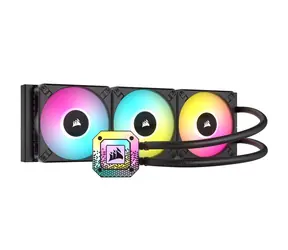 Corsair iCUE H150i ELITE CAPELLIX XT černá / 3x 120mm / 34.1dB / 550-2100 RPM / 65.6 CFM / Intel + AMD 