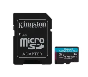 Kingston Canvas Go! Plus microSDXC 1TB s adaptérem / UHS-I V30 / U3 / Class 10
