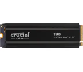 Crucial T500 Heatsink 2TB / M.2 SSD 2280 / PCIe 4.0 / 3D NAND TLC / R:7400MBs / W:7000MBs / 5y