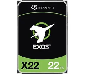 Seagate Exos x22 22TB / HDD / 3.5" / SAS / 7 200 rpm / 512MB cache / 5y 