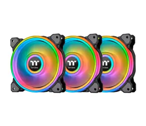 THERMALTAKE Riing Quad 14 RGB Radiator šedá 3ks / Ventilátor / 140 mm / Hydraulic Bearing / 1400 RPM @ 26.1 dB / 60.17 
