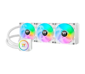 THERMALTAKE TH420 ARGB bílá / AIO vodní chladič CPU / 3x 140 mm / 1800 RPM @ 34.7 dB / 84.32 CFM