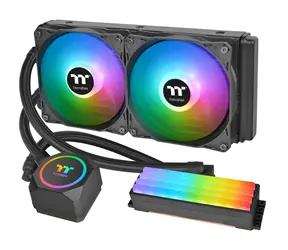 THERMALTAKE Floe RC240 CPU & Memory černá / AIO vodní chladič CPU / 2x 120 mm / 1500 RPM @ 28.2 dB / 59.28 CFM