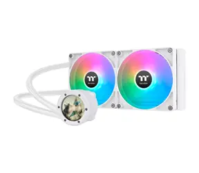 THERMALTAKE TH280 V2 Ultra ARGB bílá / AIO vodní chladič CPU / 2x 140 mm / 1800 RPM @ 34.7 dB / 84.32 CFM