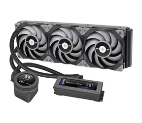 THERMALTAKE Floe RC Ultra 360 šedá / AIO vodní chladič CPU / 3x 120 mm / 2500 RPM @ 28.1 dB / 72.69 CFM
