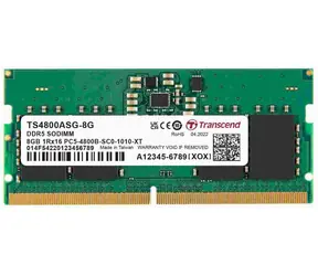 Transcend JetRam 8GB (1x8GB) 4800MHz / SODIMM / DDR5 / CL40 / 1.1V / 1Rx16