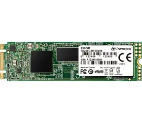 Transcend MTS830S 256GB / M.2 2280 SATA / RW: 530/400 MBps / IOPS: 45K/75K / MTBF 2.0mh / 3y