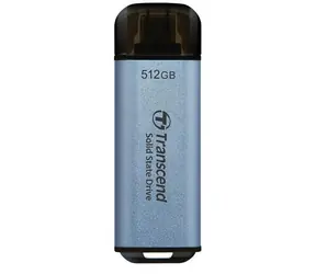 Transcend ESD300C Externí SDD 512GB modrá / USB-C 3.2 Gen 2 / R: 1050MBs / W: 950MBs   