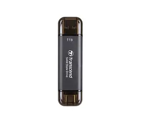 Transcend ESD310C Externí SDD 512GB šedá / USB-A/C 3.2 Gen 2 / R: 1050MBs / W: 950MBs                         