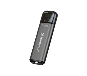 Transcend JetFlash 920 512GB šedá / Flash Disk / USB 3.2 Gen 1 / R: 420MBs / W: 400MBs 