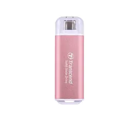 Transcend ESD300P Externí SDD 1TB růžová / USB-C 3.2 Gen 2 / R: 1050MBs / W: 950MBs