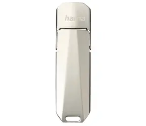 Hama USB Uni-C Deluxe 256 GB stříbrná / Flash disk / USB-C 3.1 / čtení: až 70 MBs