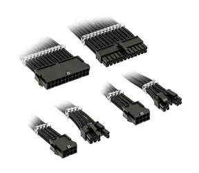 Kolink Sada prodlužovacích opletených kabelů Core Standard černá