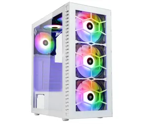 Kolink Observatory HF Glass ARGB bílá / ATX / 1x USB-A 3.0 / 2x USB-A 2.0 / 3x 140mm / 3x 120mm / bez zdroje