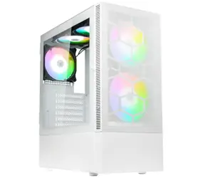 Kolink Observatory MX Mesh ARGB bílá / ATX / 2x USB-A 3.0 / 1x USB-A 2.0 / 2x 140mm / 3x 120mm / bez zdroje