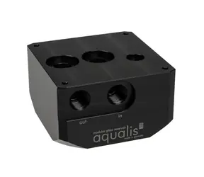 Aqua Computer Pump adapter for D5 pumps compatible with aqualis base G1/4