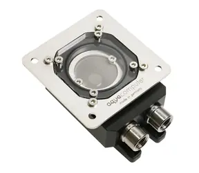 Aqua Computer Filter with stainless steel mesh ball valves and mounting plate G1/4