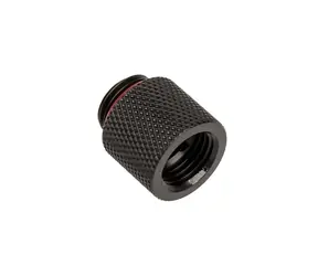 BitsPower Adaptér G1/4 palce samec na G1/4 palce samice - 15 mm matná černá