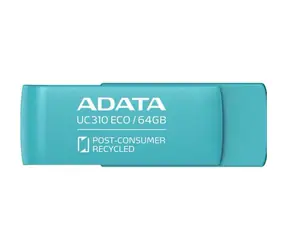 ADATA UC310 ECO 64GB zelená / USB 3.2 Type A / čtení: 100MBps