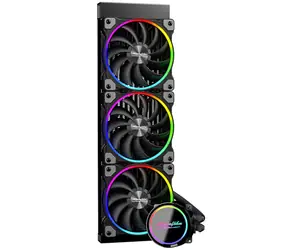 Alpenföhn Gletscherwasser 360mm černá / AiO vodní chladič CPU / 3x 120mm / 36.8 dB @ 2200 RPM / 45.86 CFM / Intel + AMD
