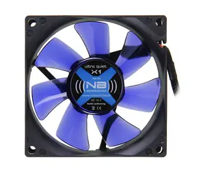 Noiseblocker BlackSilent Fan X1 modrá / 80mm / 10 dB @ 1300 RPM / 15.3 CFM / 3-pin