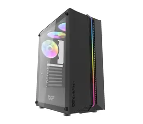 darkFlash DK151 LED černá / ATX / 3x 120 mm / 3x USB-A / průhledná bočnice / bez zdroje 