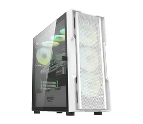 darkFlash DK431 Mesh bílá / E-ATX / 4x 120 mm / 3x USB-A / průhledná bočnice / bez zdroje 