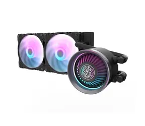 darkFlash DN 240 černá / AiO chladič CPU / 2x 120 mm / ARGB podsvícení / 800-1800 RPM / 30 dB / Intel + AMD