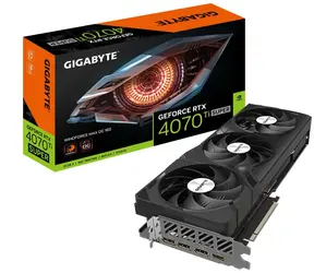 GIGABYTE GeForce RTX 4070 Ti SUPER WINDFORCE MAX OC 16G / 2340-2625 MHz / 16GB GDDR6X / 256-bit / 1x HDMI + 2x DP