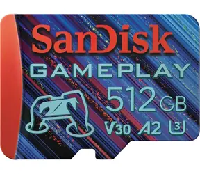 SanDisk GamePlay microSDXC 512GB / UHS-I / class U3 / čtení: 190 MB/s / zápis: 130 MB/s