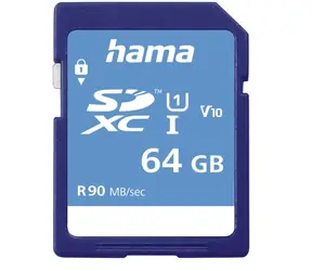 Hama SDHC 64 GB / Class 10 / UHS-I / 90 MBs / V10