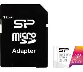 Silicon Power Elite micro SDHC 32GB + adaptér / Class 10 / UHS-I U1 / A1 / V10