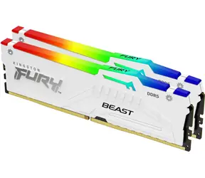 Kingston FURY Beast White RGB 32GB (2x 16GB) 6000MHz / DDR5 / CL36 / DIMM / 1.35V / EXPO