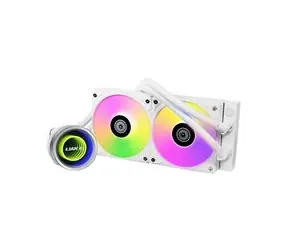 Rozbaleno - Lian Li GALAHAD II 240 Trinity bílá / 2x 120 mm / ARGB podsvícení / 300 - 2450 RPM / 35.4 dB / Intel + AMD / rozbaleno