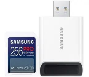 SAMSUNG SDXC PRO ULTIMATE 256GB + adaptér / SDXC /USB 2.0 / Class 10 