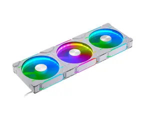 PHANTEKS D30 PWM Regular Airflow D-RGB bílá 3ks / 140mm / Hydrodynamic Bearing / 1800 RPM / 71.9 CFM / 4-Pin + 3-Pin