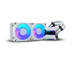 PHANTEKS Glacier One 240 MPH bílá / 2x 120mm / Updraft Floating Bearing / 2200 RPM / 60.5 CFM / D-RGB / AMD + Intel 