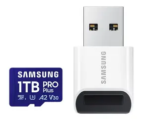 SAMSUNG PRO Plus 1TB + USB adaptér / micro SDXC / UHS-I U3 / Class 10 / R: 180Mbps / W: 130Mbps