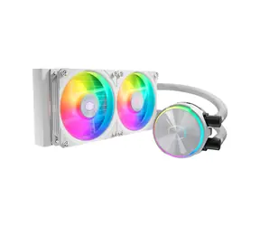 Cooler Master PL240 Flux bílá / 2x 120mm / 2300 RPM @ 32dB / 72.4 CFM / AMD + Intel
