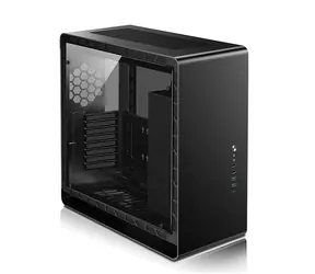 Jonsbo UMX6S TG černá / E-ATX / 2x USB-A 2.0 / 2x USB-A 3.0 / 1x USB-C / bez zdroje / průhledná bočnice 