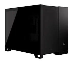 Corsair 2500D Airflow černá / mATX / 2x USB-C 3.2 / 1x USB-A 3.2 / bez zdroje / průhledná bočnice