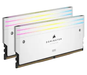 Corsair Dominator Titanium White 32GB (2x 16GB) DDR5 6600MHz / CL32 / DIMM / RGB / XMP / 1.4V