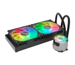 Valkyrie Jarn 280 ARGB černá / AIO vodní chladič CPU / 2x 140 mm / 32.2dB / AMD + Intel 
